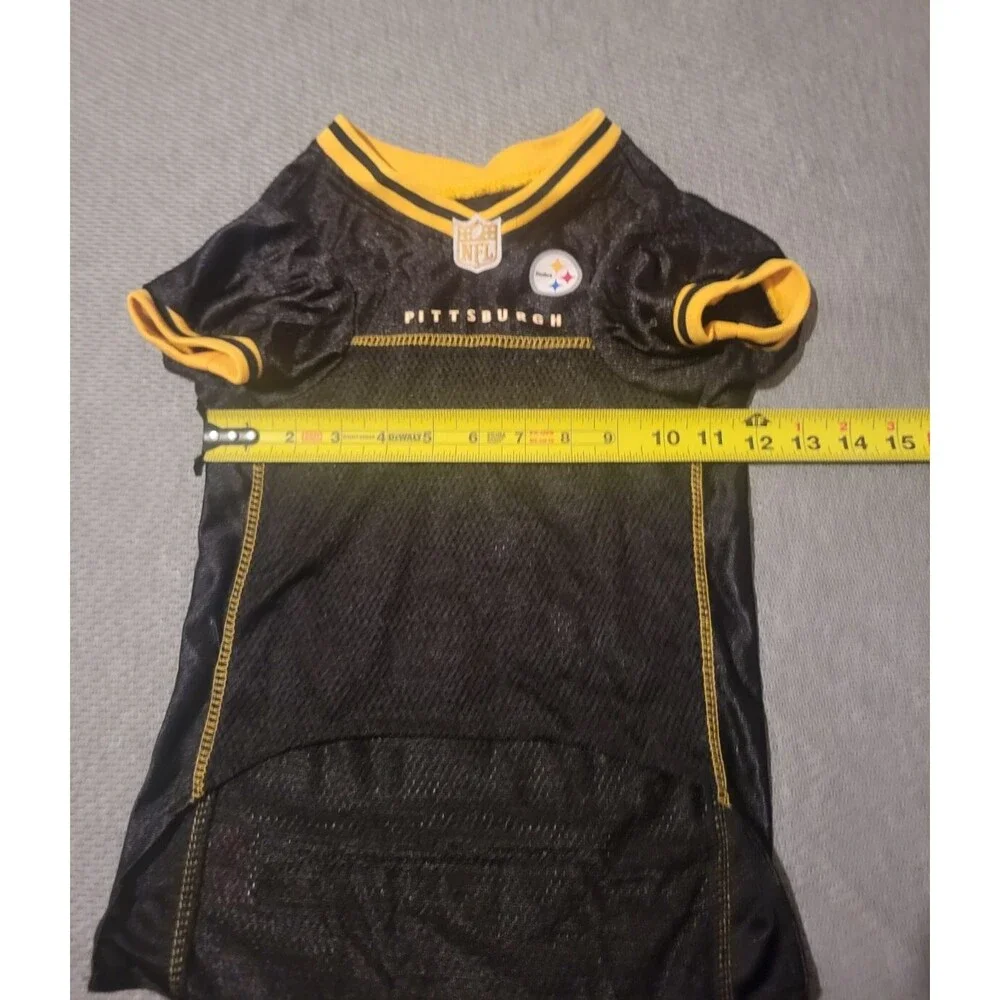 Pets First NFL Pittsburgh Steelers Mesh Dog Jersey Size Large NWOT